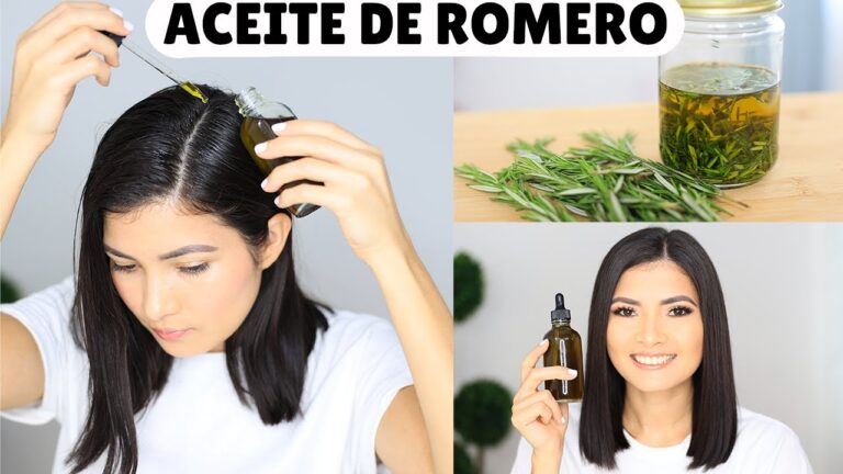 ¿Cómo se usa el aceite de romero para el pelo?